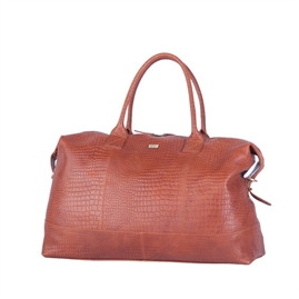 Bon Goût - Travel Bag Croco 11040 - Dark Cognac